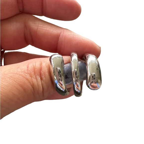 Silver Twisted Wrap Ring - Picture 5 of 6